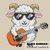 Sheep the Guitarist #2 cross stitch