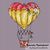 Summer Heart Balloon cross stitch