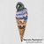 Witch's Ice cream cone cross stitch