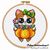 Candy Pumpkin Cat cross stitch
