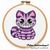 Cheshire Cat cross stitch chart