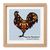 Flower Rooster cross stitch pattern