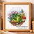 Garden figurine cross stitch pattern