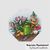 Garden figurine cross stitch