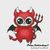 Imp Cat cross stitch
