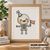 Little Skeleton cross stitch pattern