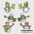 Snowmen Set of 3 cross stitch charts