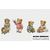 Teddy Bears - Set of 4 cross stitch charts