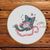 Funny Cross stitch pattern Cyclops Cat & Sausages}