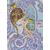 Art Deco cross stitch pattern Angelic Persimmon