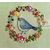 Floral Embroidery pattern Tiny Bird