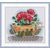 Flower cross stitch Chart Poppies in Red