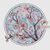Floral round cross stitch pattern Sakura}