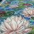 Floral round cross stitch pattern Water Lily}