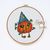 Halloween cross stitch pattern Pumkin Wizard}