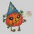 Halloween cross stitch pattern Pumkin Wizard}