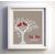 Wedding cross stitch pattern Tree of Love sampler framed