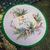 Squirrel and Bee Cross stitch pattern round hoop