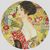 Lady With Fan by Klimt cross stitch chart