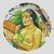 Woman holding a fruit by Paul Gauguin cross stitch chart