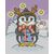 Xmas Card Penguin Cross stitch pattern}