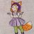 Cure Fox Girl cross stitch chartCure Fox Girl cross stitch pattern