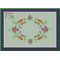 Anemones and Roses wreath Cross Stitch chart