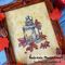 Autumn lantern cross stitch pattern