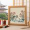 Cat and Peonies cross stitch pattern