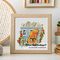 Grandma cat cross stitch pattern