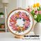 Citrus and Peonies Wreath cross stitch pattern