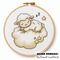 Sleeping Lamb cross stitch pattern