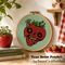Strawberry cross stitch pattern