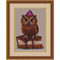 Little Owl & Cake Cross stitch pattern