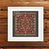 Red Floral Ornament Cross Stitch chart