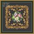 Flower Trio cross stitch pattern - black canvas