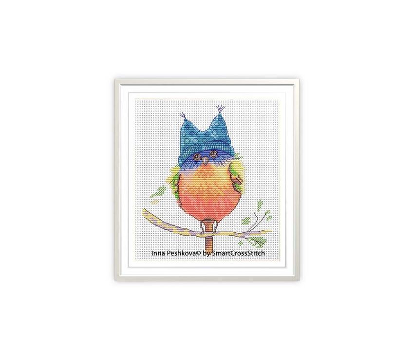 Funny cross stitch Little Bird embroidery pattern download